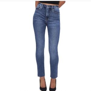 Good American Rawhem Skinny Jeans, Sz 12/31, EUC